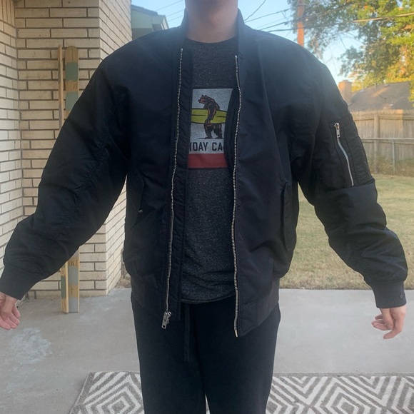 Abercrombie and Fitch Mens Bomber Jacket - Picture 2 of 5